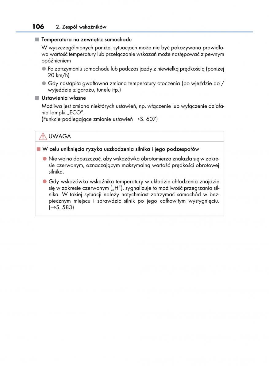 Lexus LS460 IV 4 instrukcja obslugi / page 106