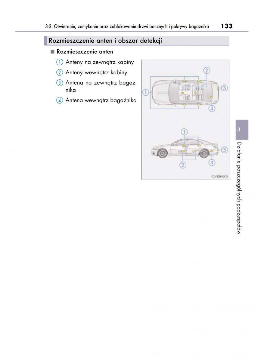 Lexus LS460 IV 4 instrukcja obslugi / page 133