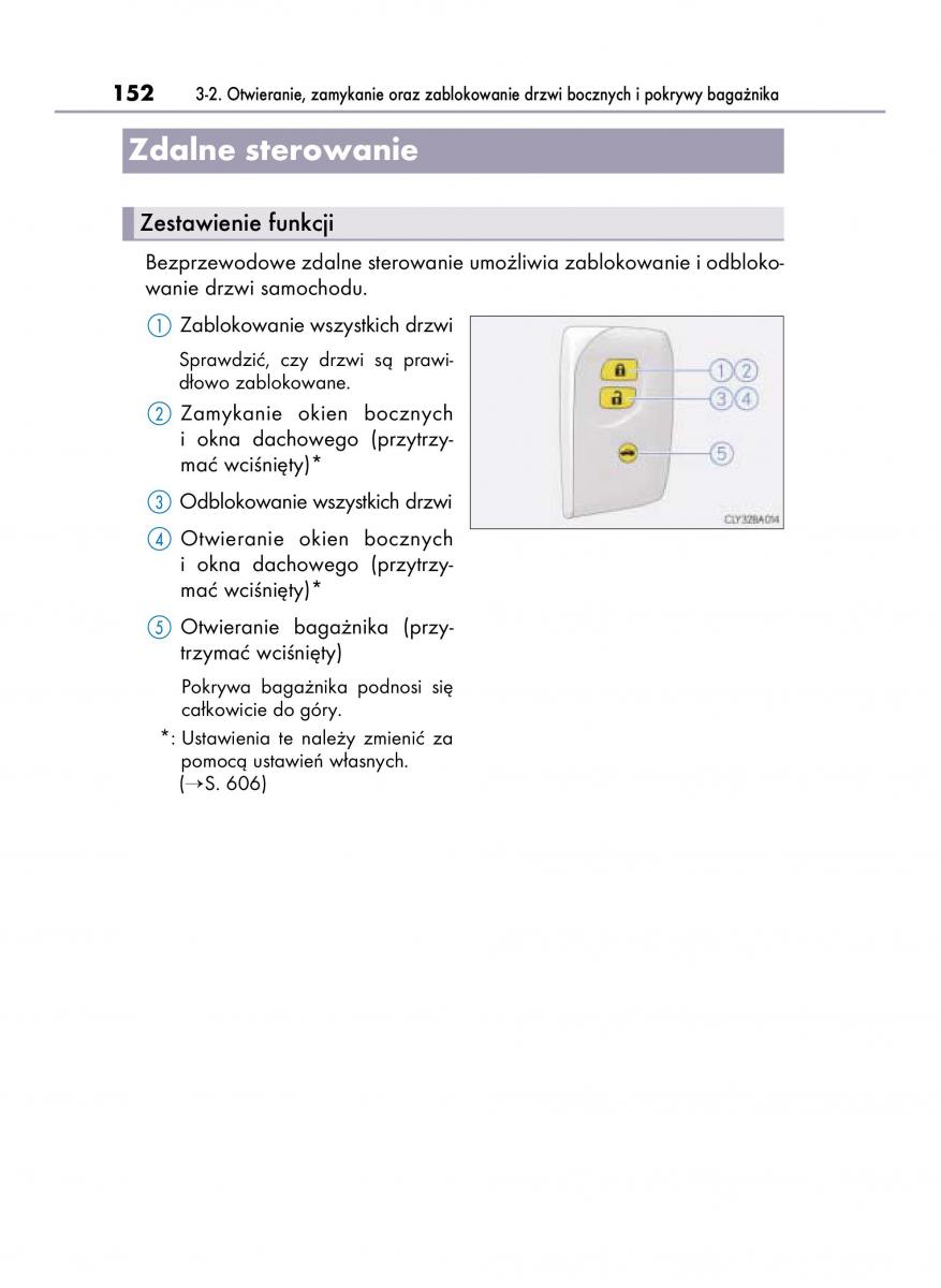 Lexus LS460 IV 4 instrukcja obslugi / page 152