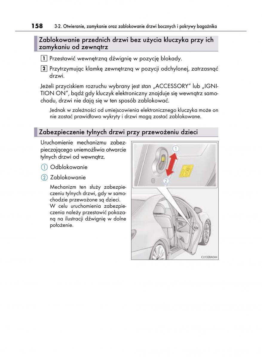 Lexus LS460 IV 4 instrukcja obslugi / page 158