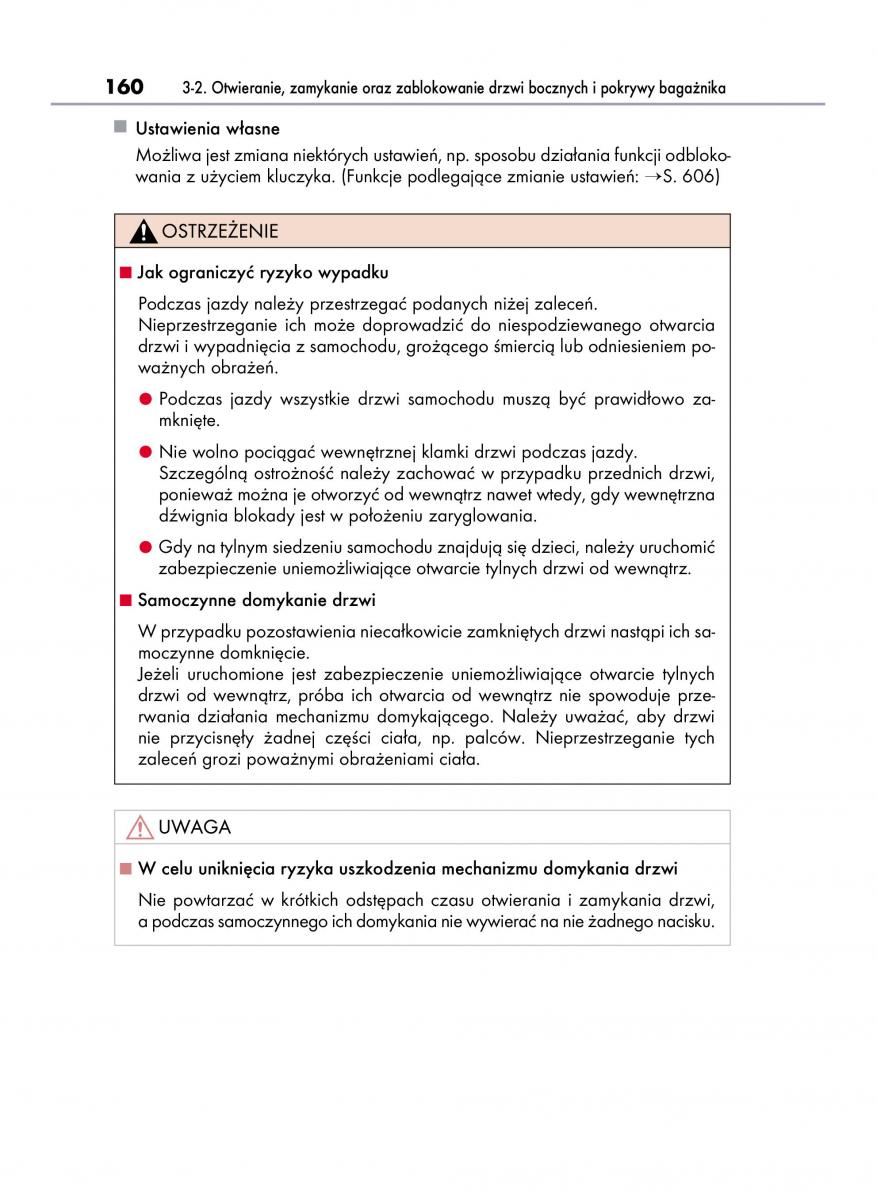 Lexus LS460 IV 4 instrukcja obslugi / page 160