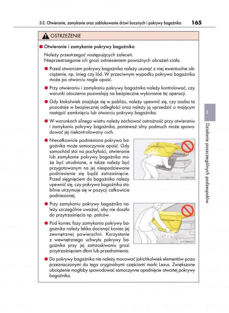 Lexus LS460 IV 4 instrukcja obslugi / page 165