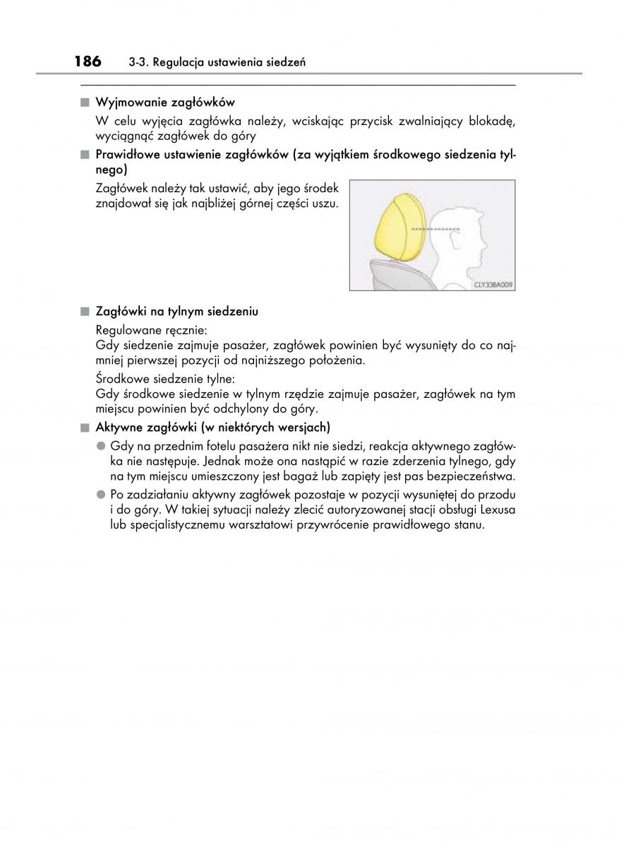 Lexus LS460 IV 4 instrukcja obslugi / page 186
