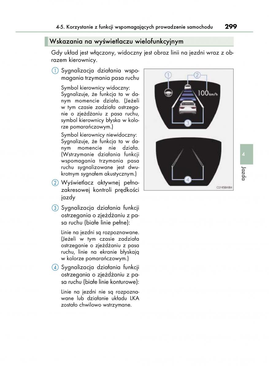 Lexus LS460 IV 4 instrukcja obslugi / page 299