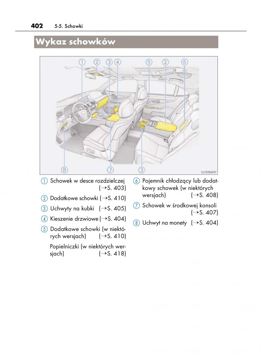 Lexus LS460 IV 4 instrukcja obslugi / page 402