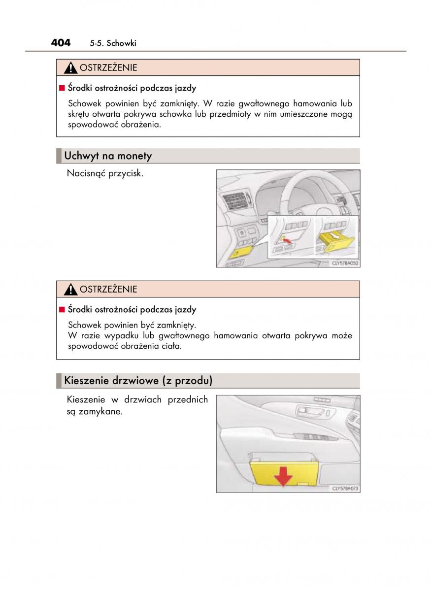 Lexus LS460 IV 4 instrukcja obslugi / page 404