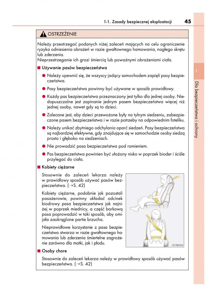 Lexus LS460 IV 4 instrukcja obslugi / page 45