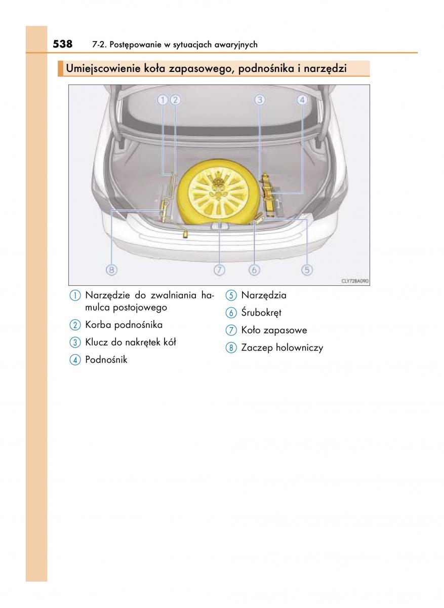 Lexus LS460 IV 4 instrukcja obslugi / page 538