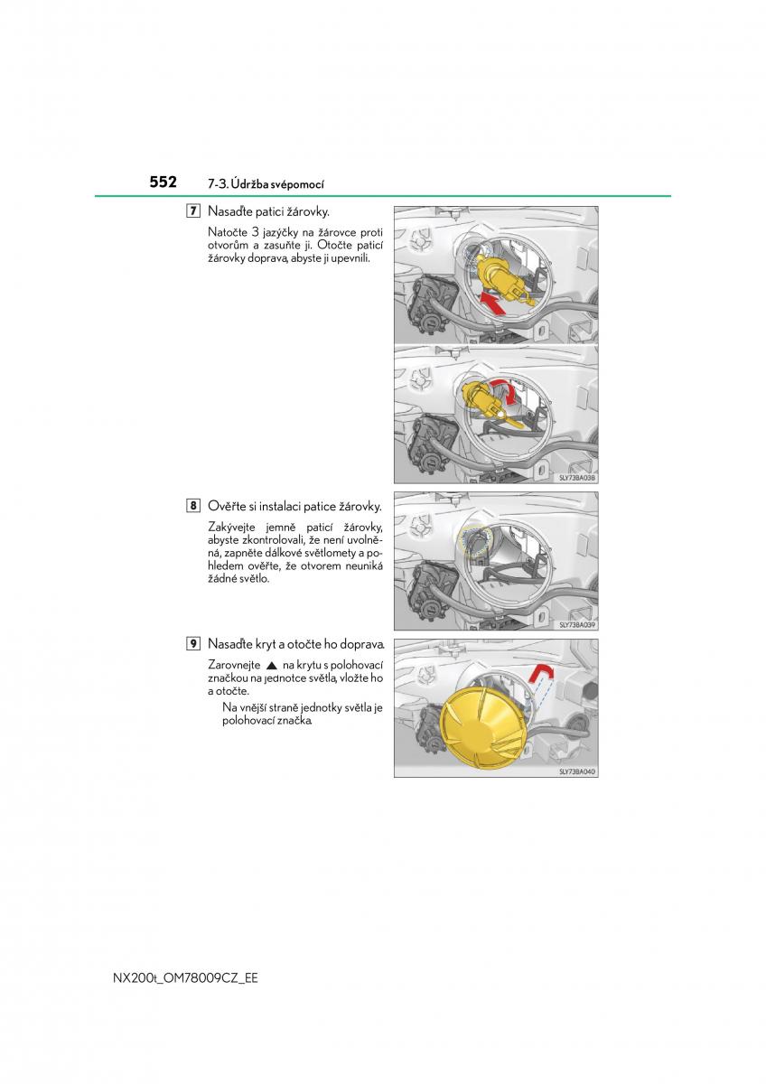 Lexus NX navod k obsludze / page 552