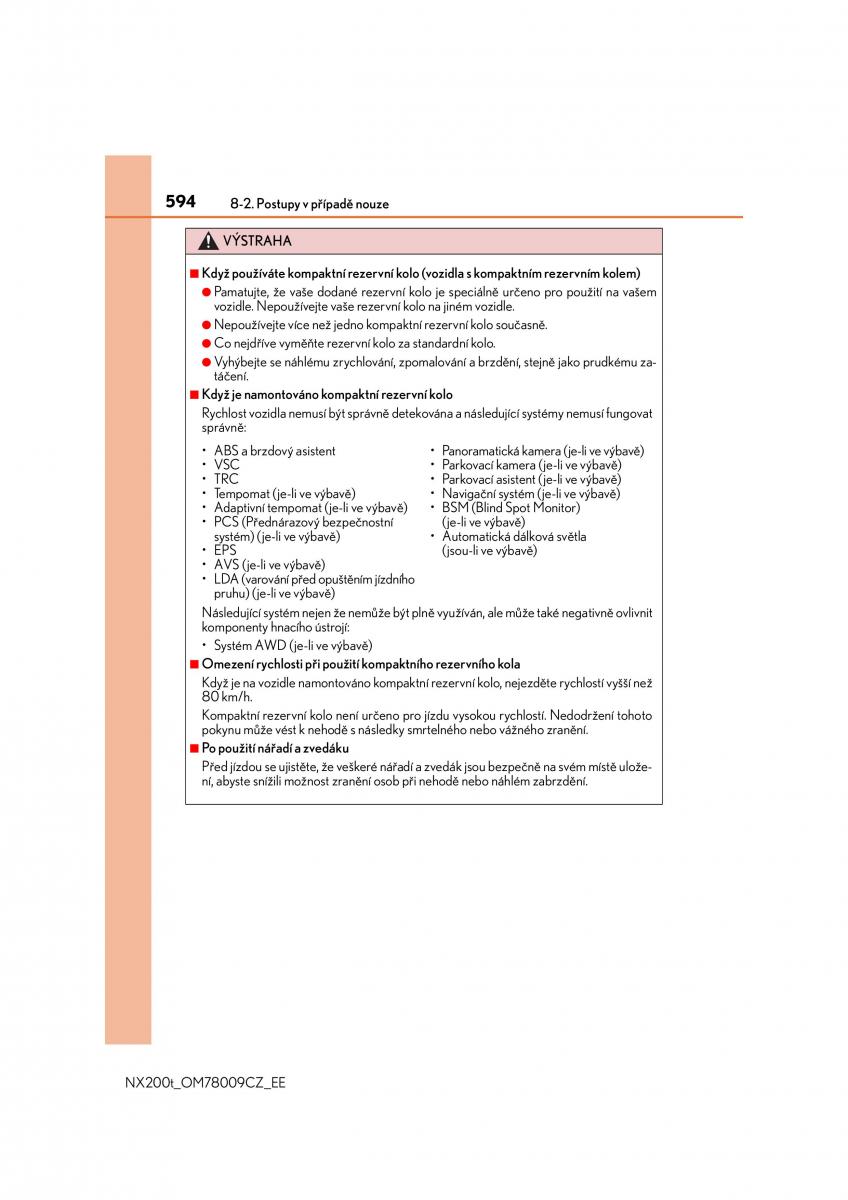 Lexus NX navod k obsludze / page 594