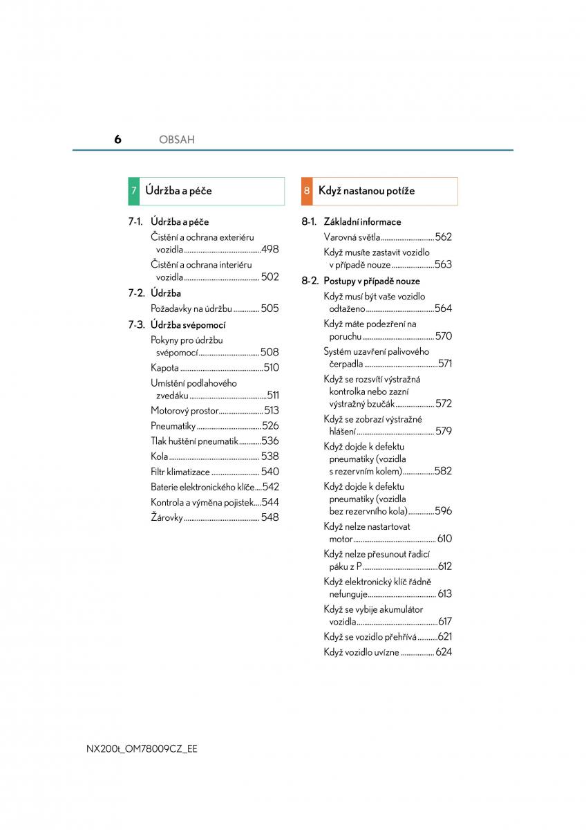 Lexus NX navod k obsludze / page 6