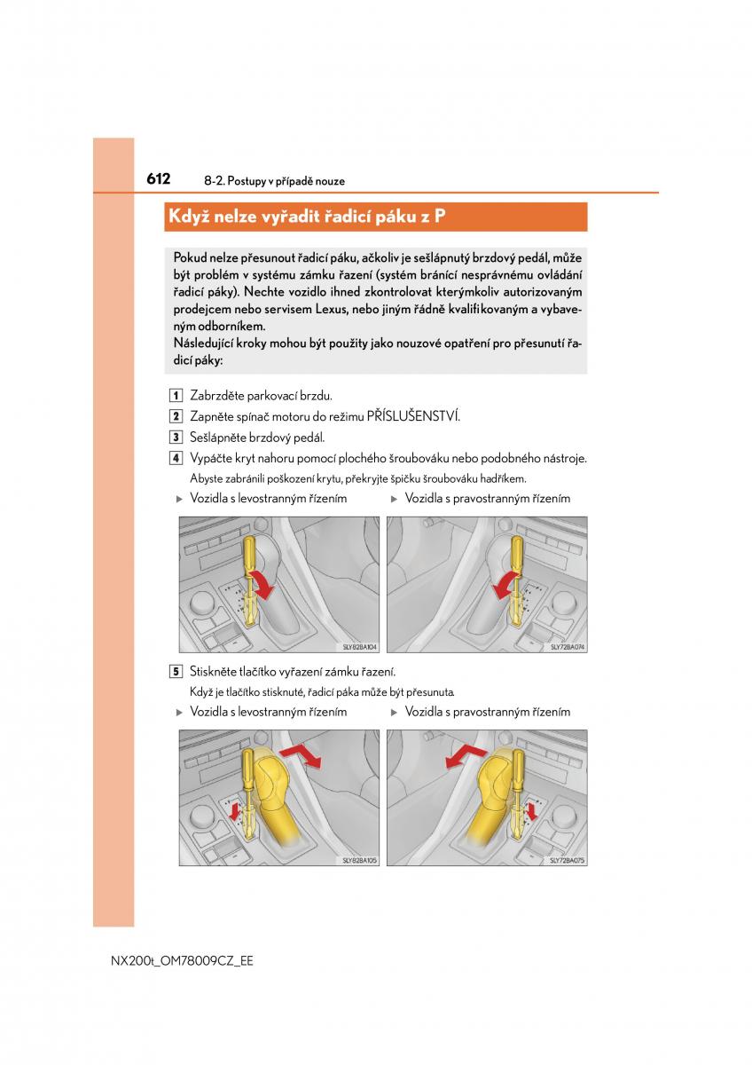 Lexus NX navod k obsludze / page 612