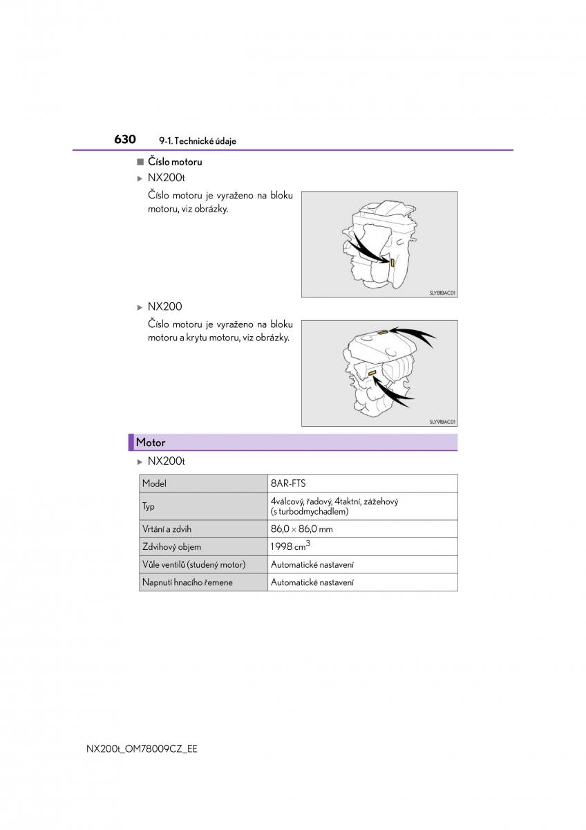 Lexus NX navod k obsludze / page 630