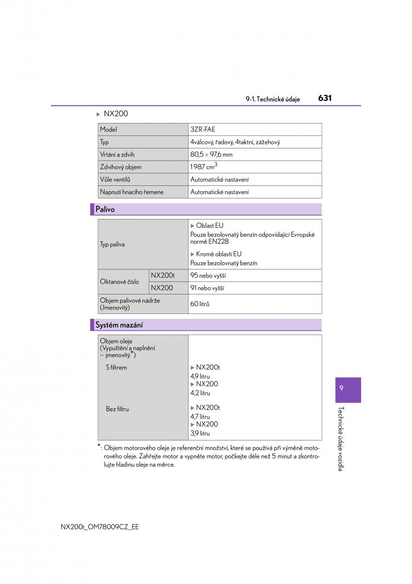 Lexus NX navod k obsludze / page 631