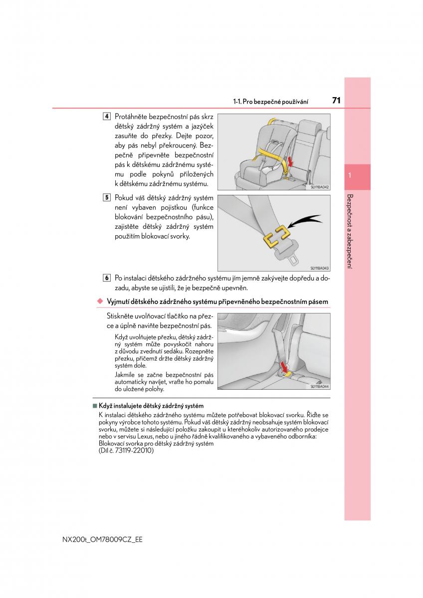 Lexus NX navod k obsludze / page 71