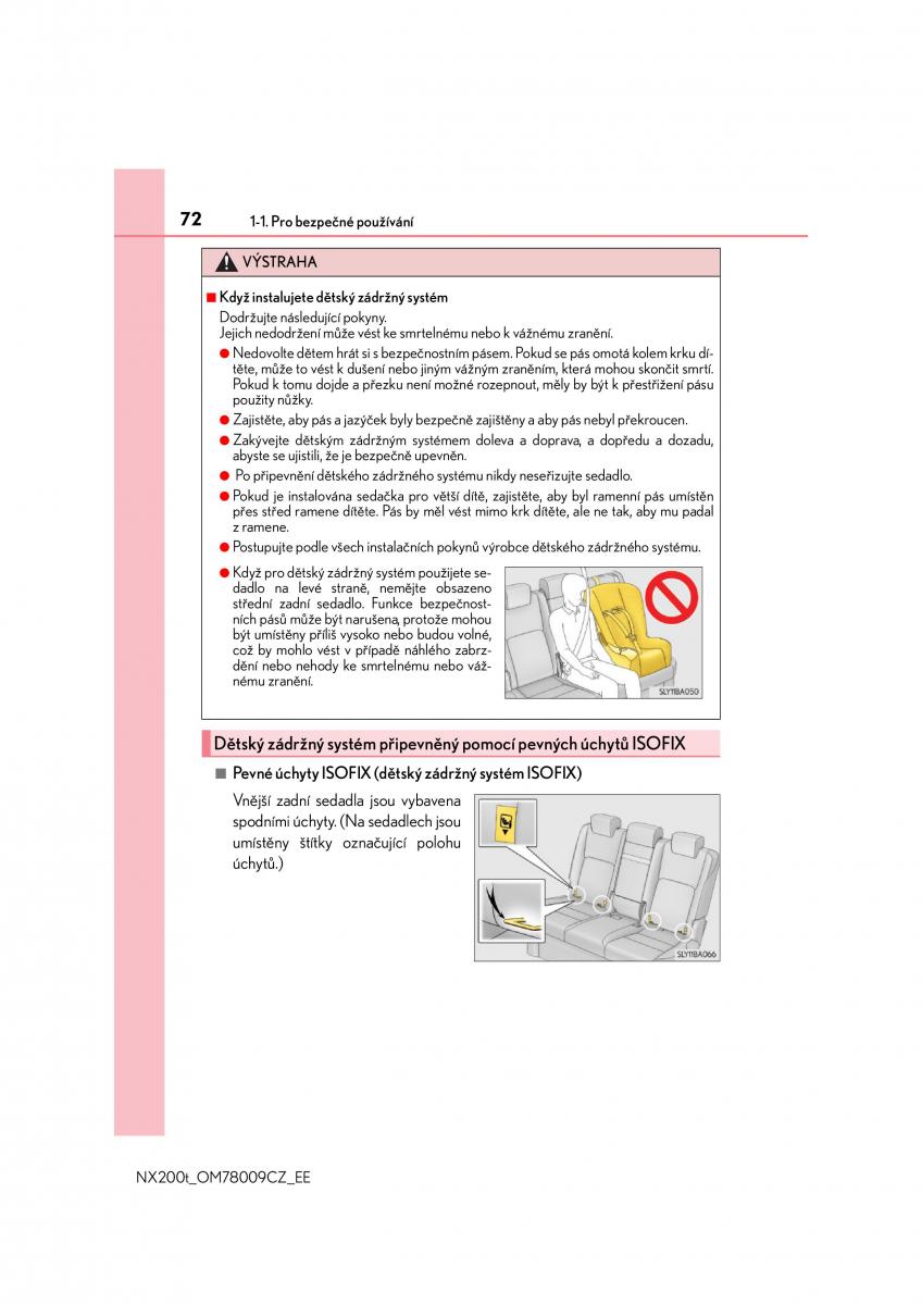 Lexus NX navod k obsludze / page 72