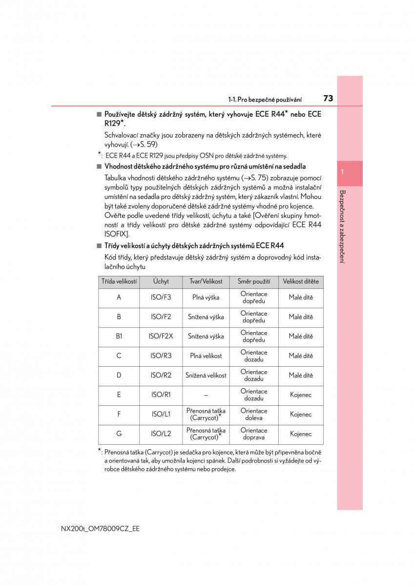 Lexus NX navod k obsludze / page 73