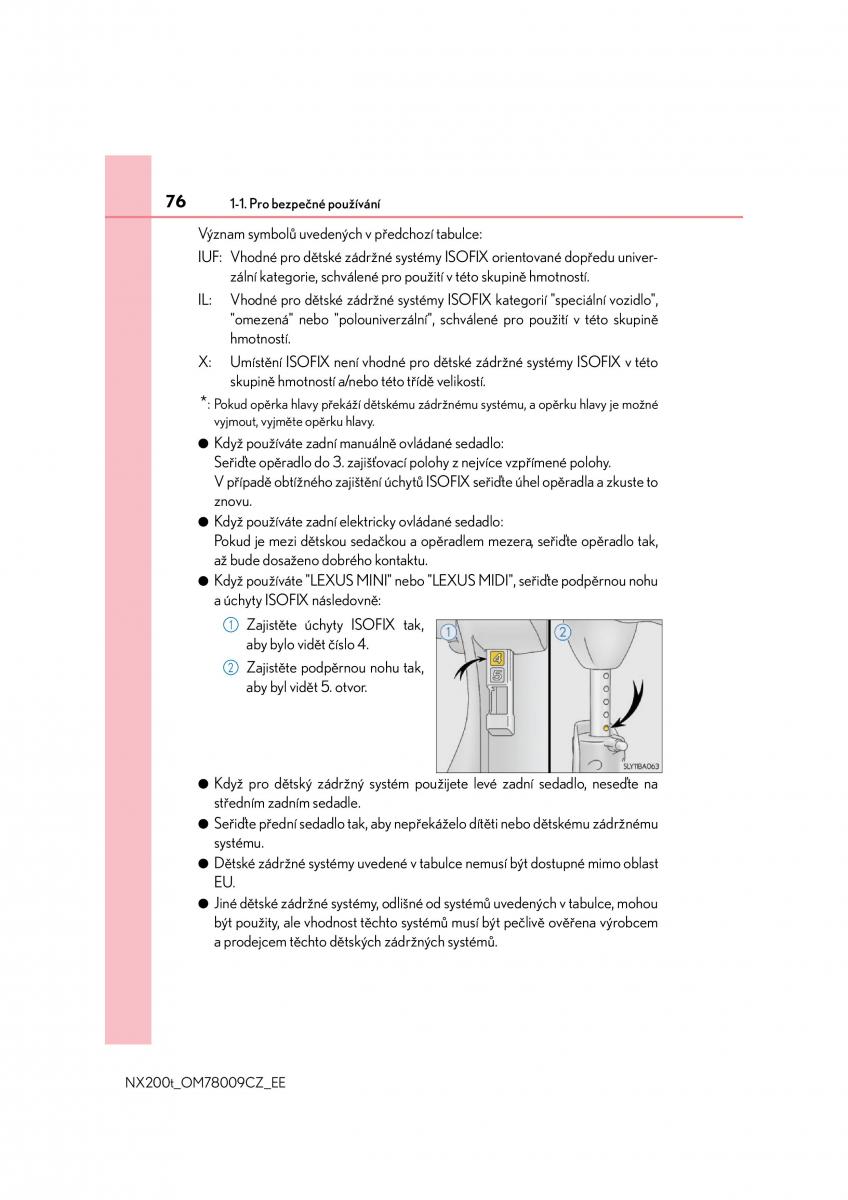 Lexus NX navod k obsludze / page 76