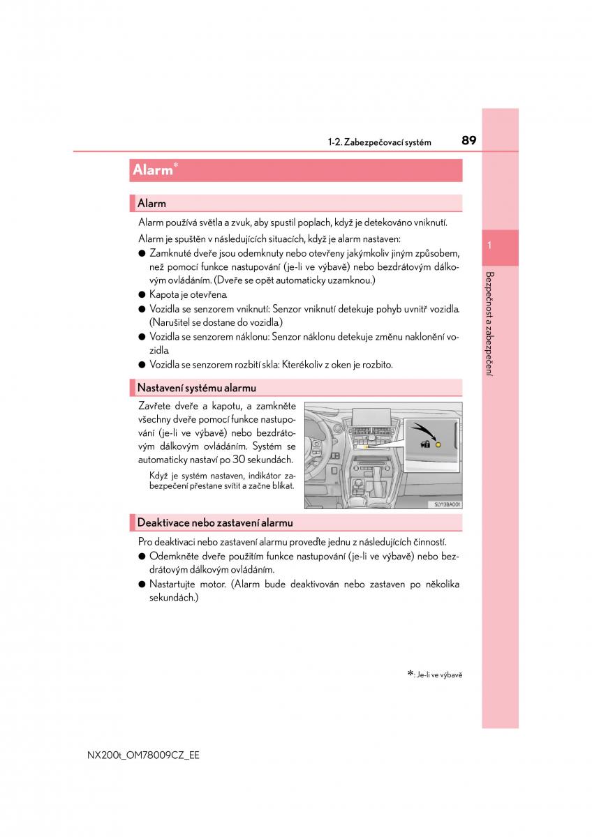 Lexus NX navod k obsludze / page 89