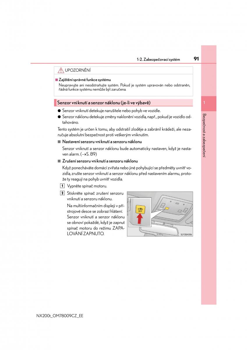 Lexus NX navod k obsludze / page 91