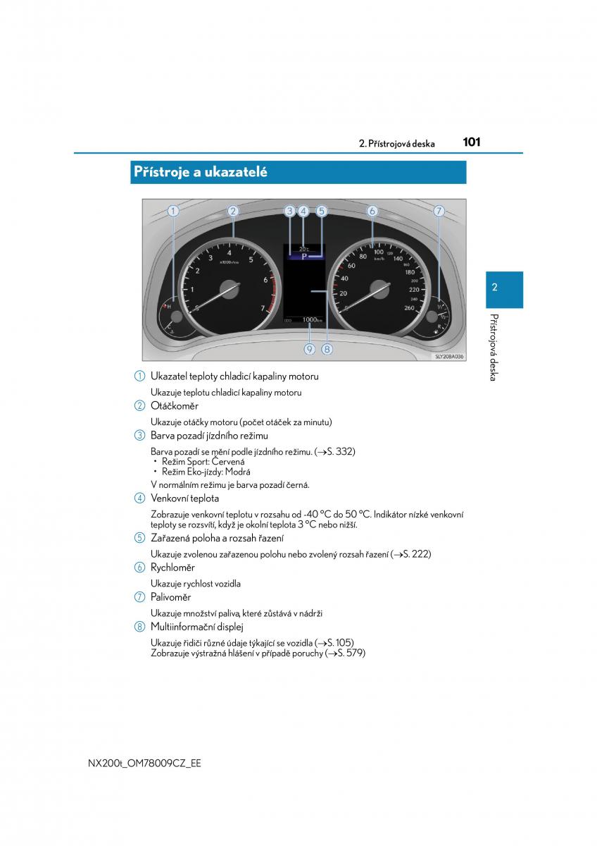 Lexus NX navod k obsludze / page 101