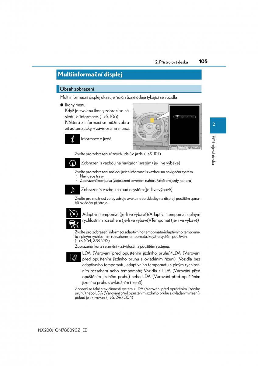 Lexus NX navod k obsludze / page 105