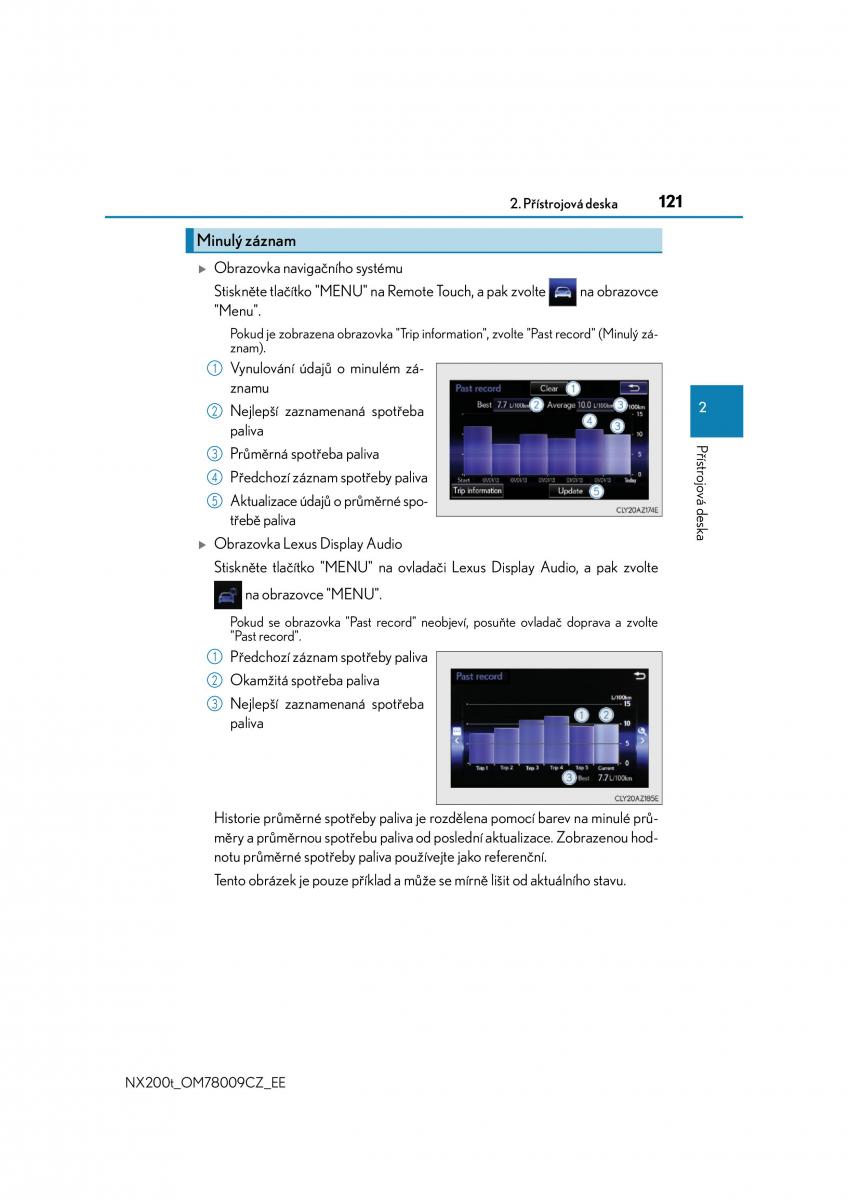 Lexus NX navod k obsludze / page 121