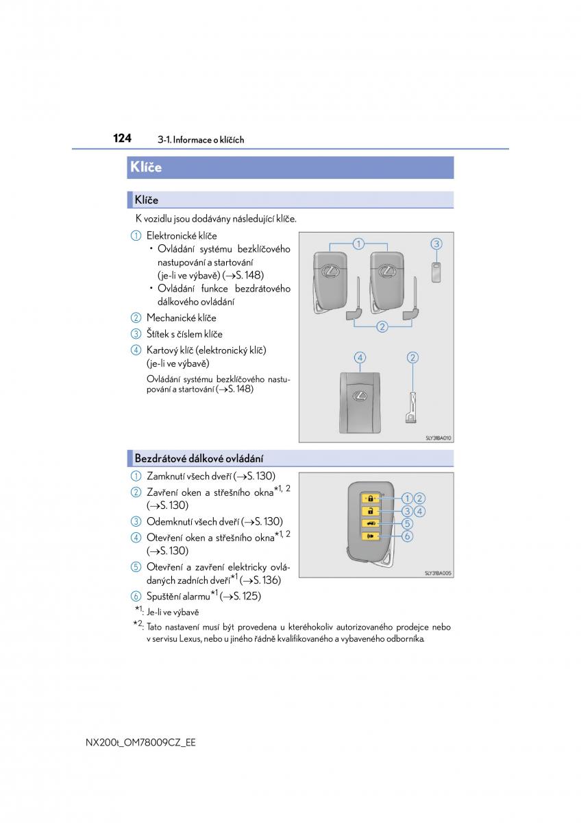 Lexus NX navod k obsludze / page 124