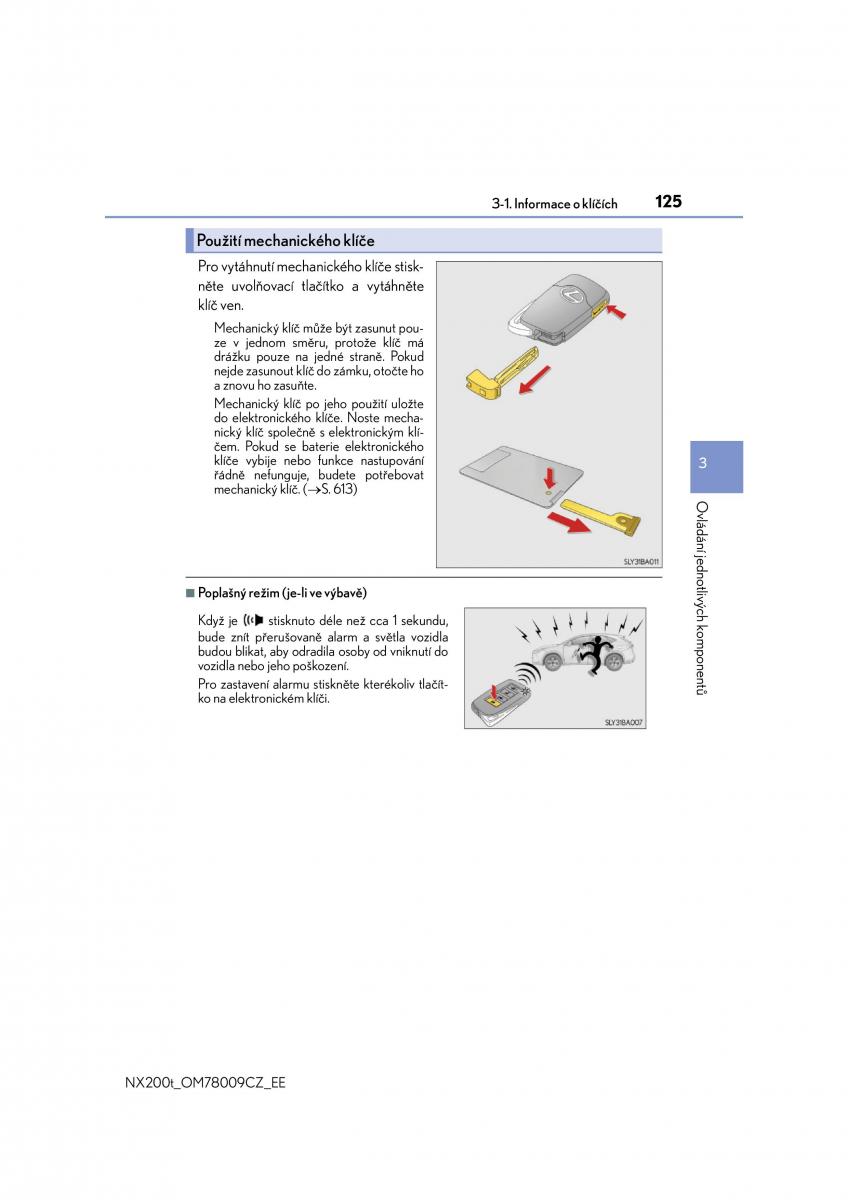 Lexus NX navod k obsludze / page 125