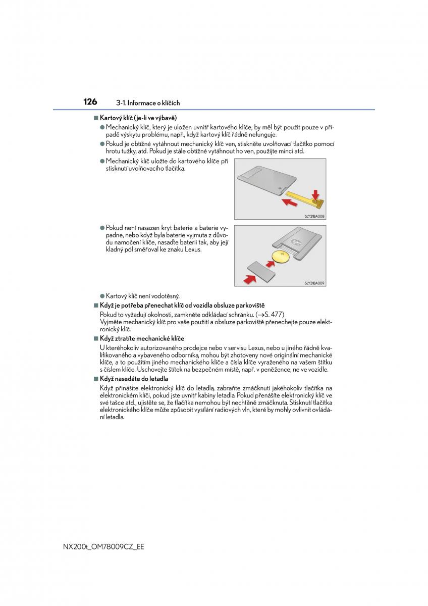 Lexus NX navod k obsludze / page 126