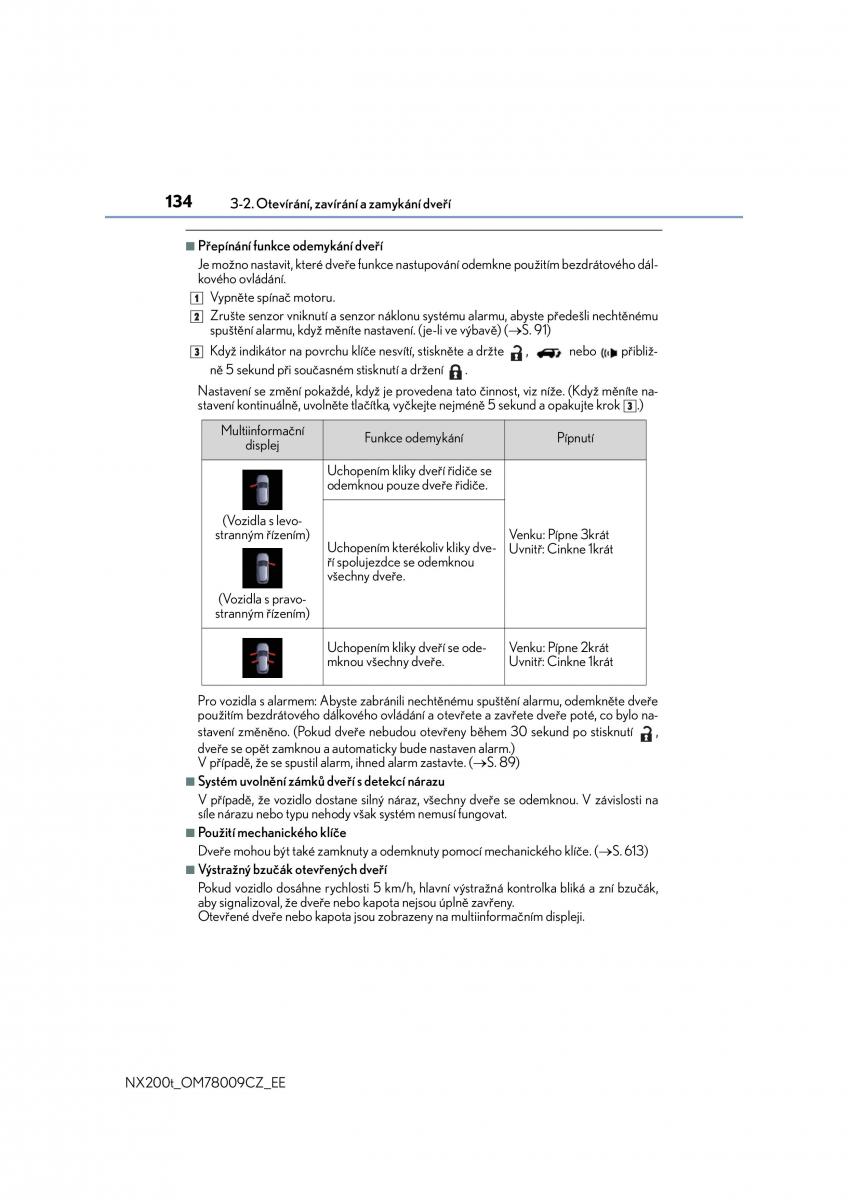 Lexus NX navod k obsludze / page 134