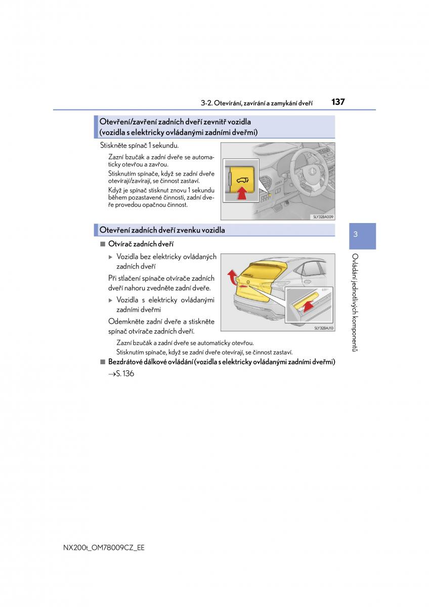 Lexus NX navod k obsludze / page 137