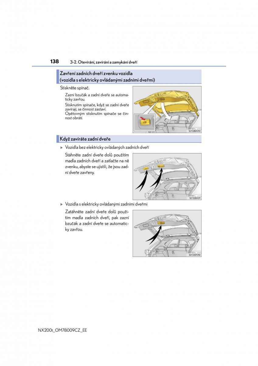 Lexus NX navod k obsludze / page 138