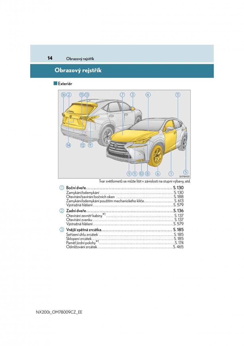 Lexus NX navod k obsludze / page 14