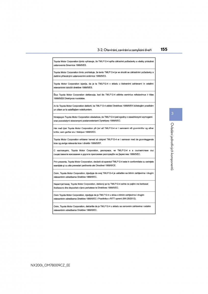 Lexus NX navod k obsludze / page 155