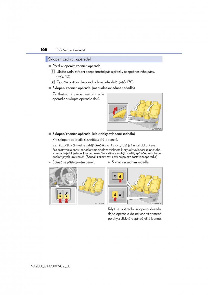 Lexus NX navod k obsludze / page 168