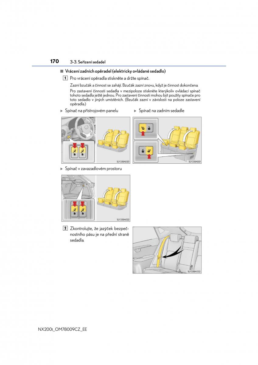 Lexus NX navod k obsludze / page 170