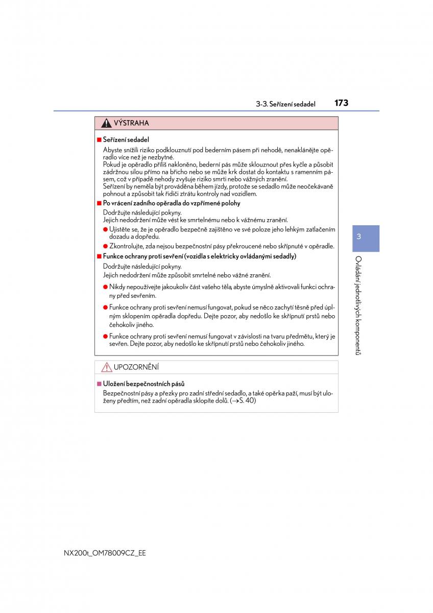 Lexus NX navod k obsludze / page 173