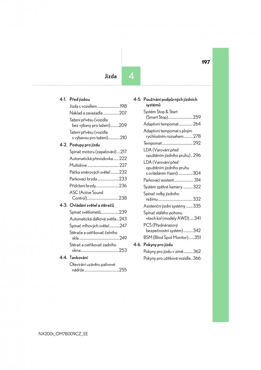 Lexus NX navod k obsludze / page 197