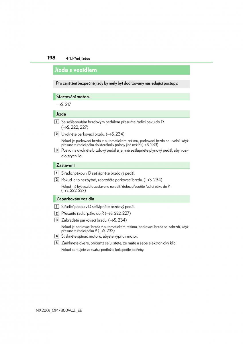 Lexus NX navod k obsludze / page 198