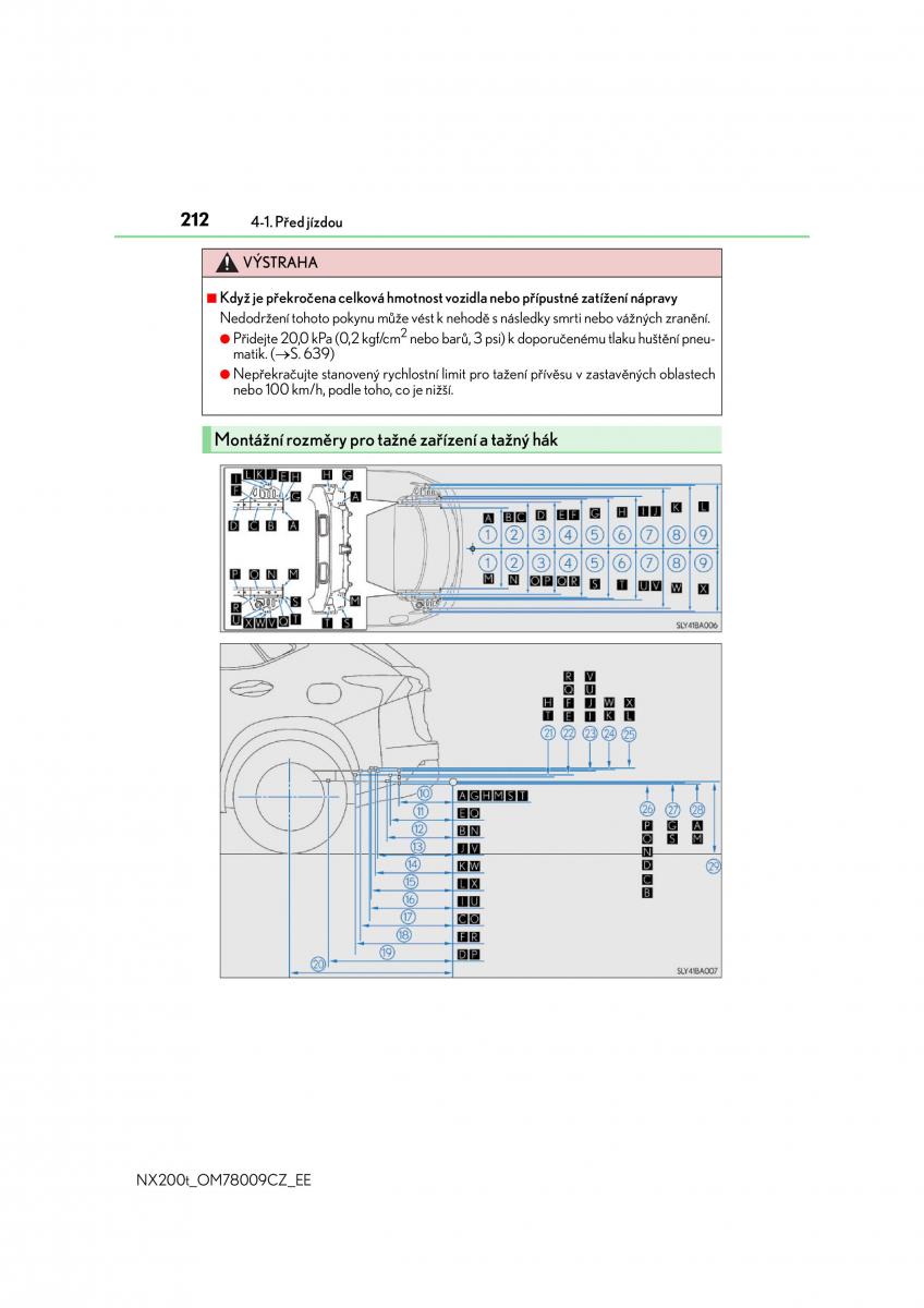 Lexus NX navod k obsludze / page 212