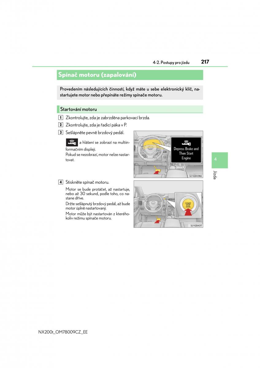 Lexus NX navod k obsludze / page 217