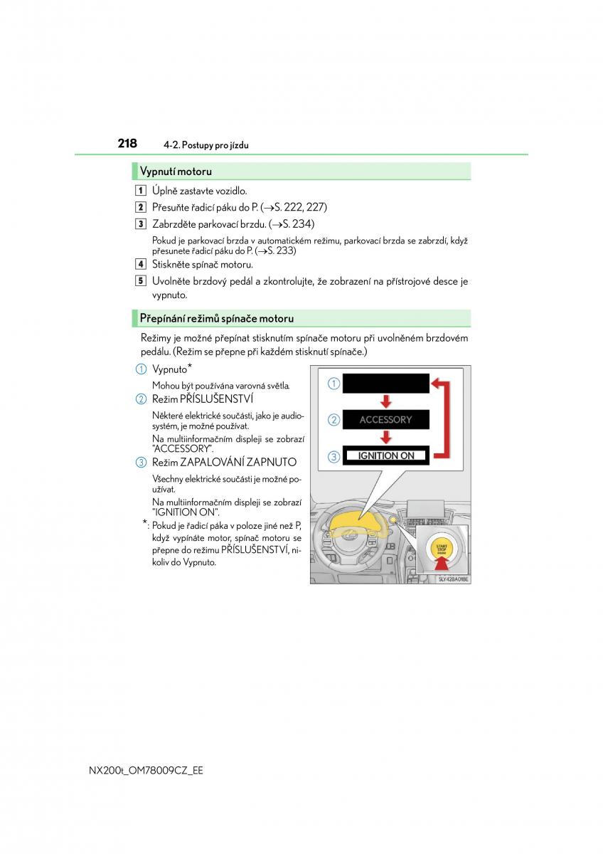 Lexus NX navod k obsludze / page 218