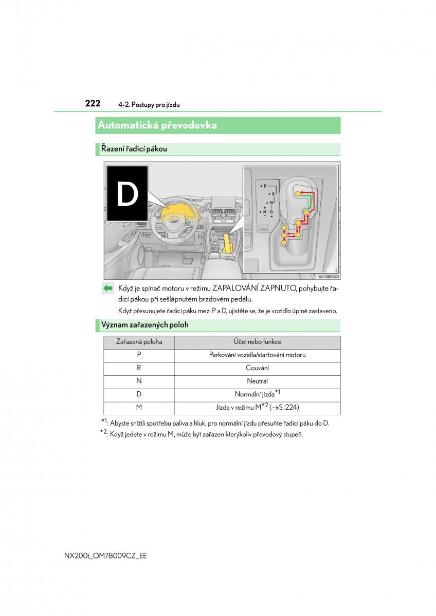 Lexus NX navod k obsludze / page 222