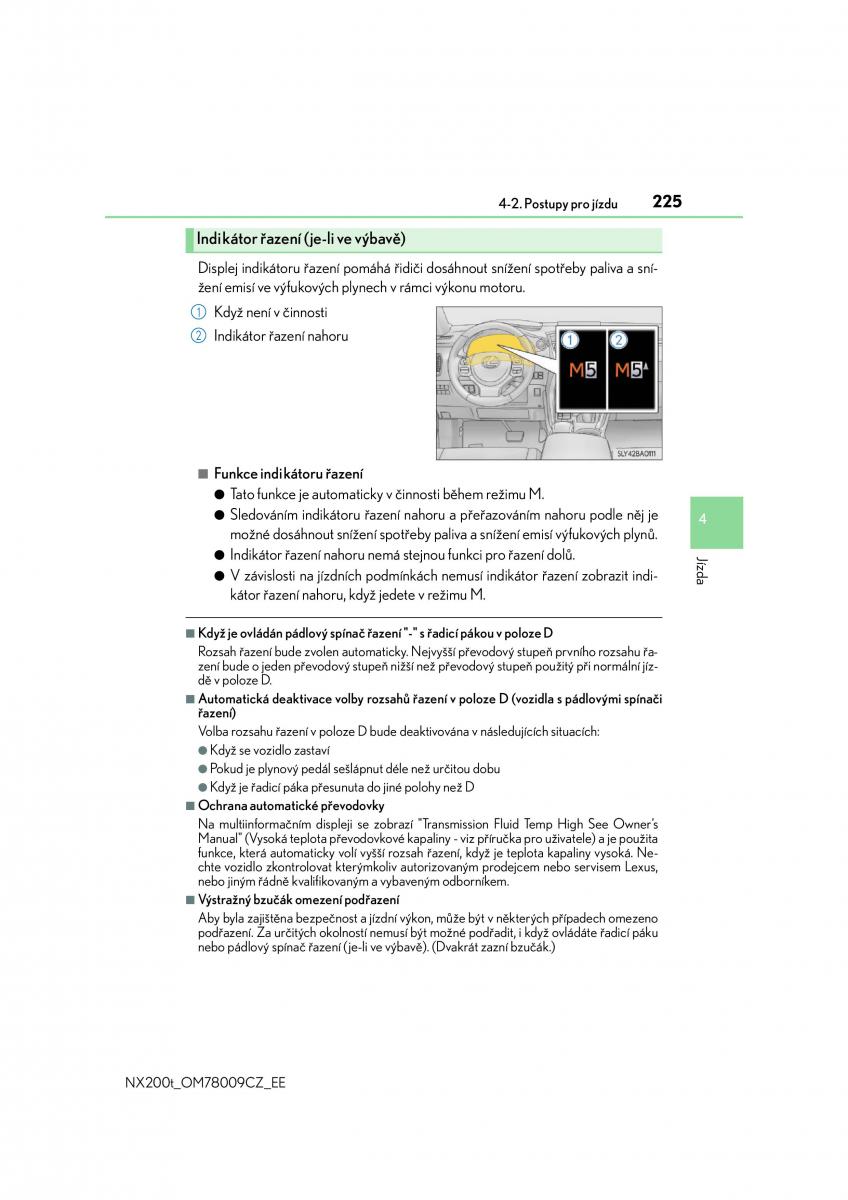 Lexus NX navod k obsludze / page 225