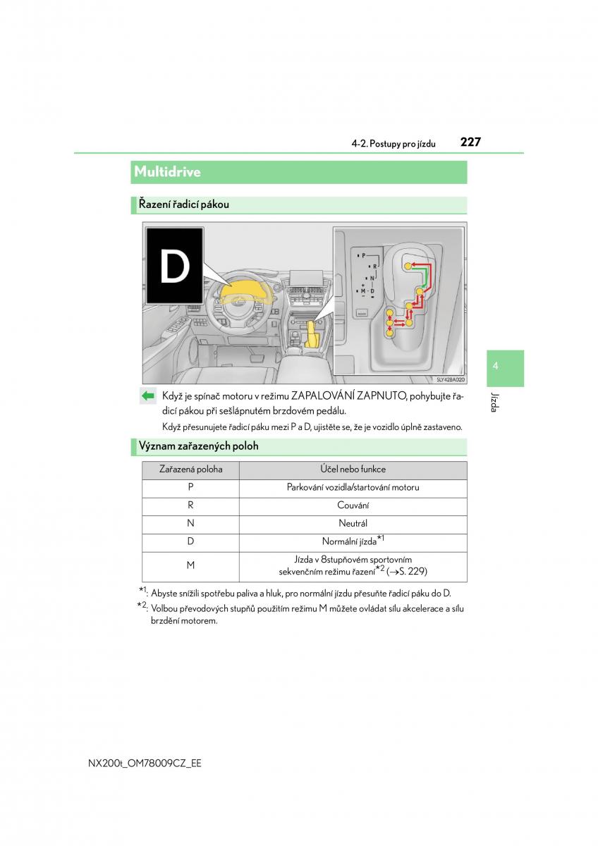 Lexus NX navod k obsludze / page 227