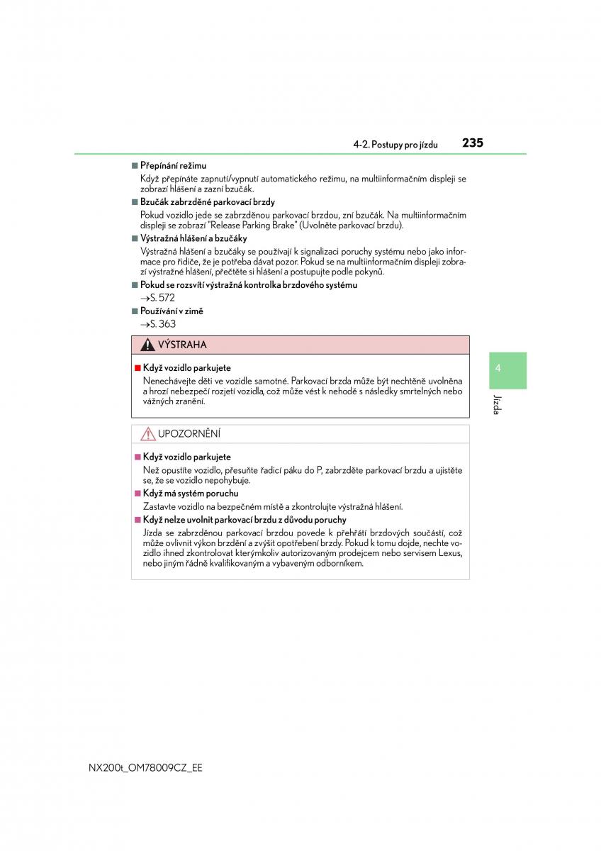 Lexus NX navod k obsludze / page 235