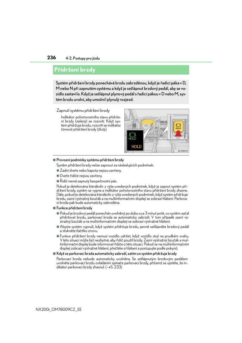 Lexus NX navod k obsludze / page 236