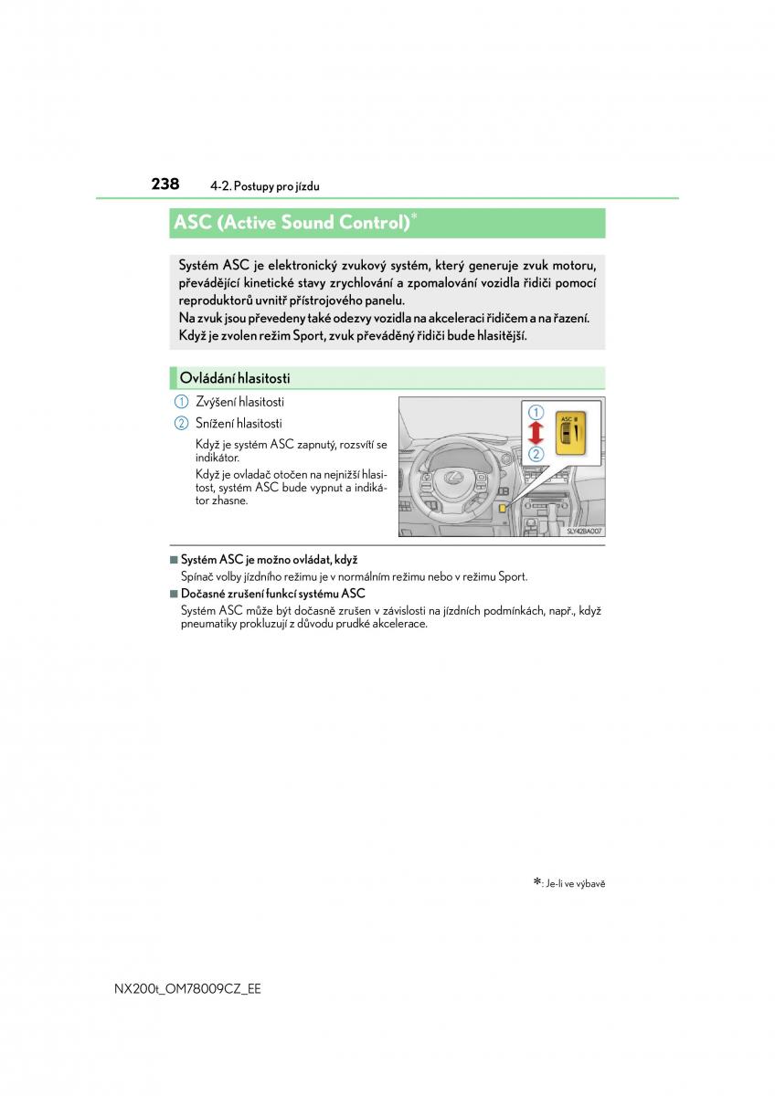 Lexus NX navod k obsludze / page 238