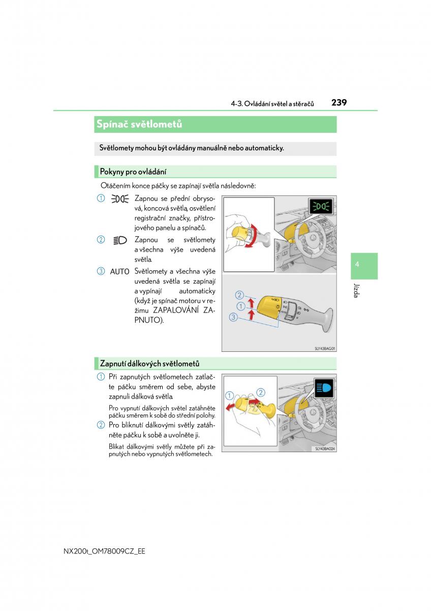 Lexus NX navod k obsludze / page 239